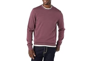 Amazon Essentials Hombre Jersey de Cuello Redondo de Manga Larga, 100% Algodón, Disponible en Tallas Grandes y Altas