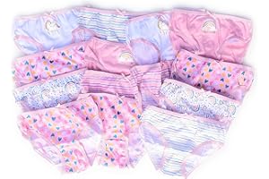 TF Kids by Tom Franks 14 Pairs Girls Briefs Pants Knickers Underwear Hearts Stripes Unicorn Rainbow
