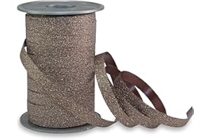 PRÄSENT Prasent Ruban en polypropylène Couleur pailletée 100 m x 10 mm