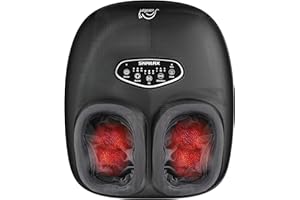 Snailax Shiatsu Foot Massager with Heat, Deep Kneading, Compression, Vibration, Feet Massager Machine for Plantar Fasciitis, Neuropathy, Foot Warmer Under Desk, Size 13, Gifts for Men, Women…
