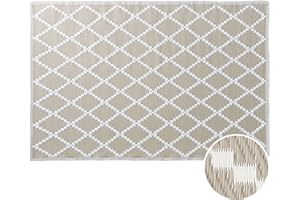‎BUTLERS BUTLERS In- & Outdoor-Teppich Rauten L 180 x B 118cm -Colour Clash- Balkonteppich wetterfest und waschbar | auch für Küche, Bad oder Flur