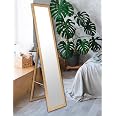 Miroir Sur Pied Rectangulaire Shabby Chêne – Pleine Longueur 36 X 156 Cm – Style Vintage Élégant – BD ART