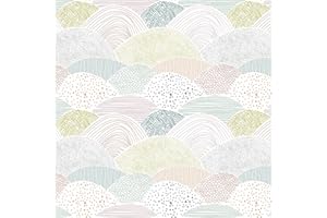 Timeet Tapete Selbstklebend 39x300cm Klebefolie Gestreift Möbelfolie Streifen Farbig Dekorfolie Hügel Linien Sanfte Farbe Vinyl Wasserdichte Wandpapier für Schlafzimmer Wohnzimmer Küche Wand Möbel