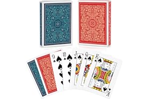 Aomaic 2 Pack Playing Cards Decks of Cards Poker Card for Adults Pack of Cards Professional Standard Index Playing Cards Set for Card Games Pinochle Cartas Magic Props