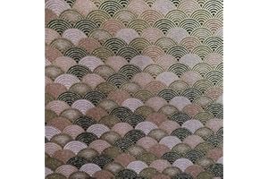 aufodara Tessuto al Metro Stoffa Stile Giapponese Cucito Creativo DIY Fatto a Mano Patchwork Decorativo Tovaglia Tenda, Stoffa al Metro Larghezza 145cm (50x145cm, Colore-01#)