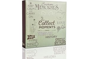 Arpan Fotoalbum Einstecktasche für 200 x 4 x 6 Zoll (10 x 15 cm) Bild (Erinnerungen)