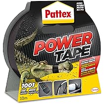 Nastro Telato Pattex Power Tape - Extra Forte, Impermeabile, 48mm X 5m, Per Riparazioni E Fissaggio, Bianco - Foto 3
