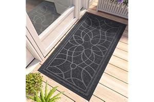 DEXI Wycieraczka zewnętrzna, antypoślizgowa, 60 x 120 cm, mata zatrzymująca brud, nadaje się do prania, odporna na warunki atmosferyczne, do użytku na zewnątrz/wewnątrz, do drzwi wejściowych, balkonu