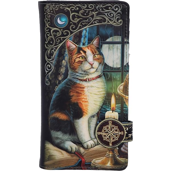 Nemesis Now Witching Hour Lisa Parker Regenschirm – 24 Cm, Schwarz Mit Katzen-Motiv, 190T Pongee