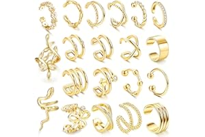 ORAZIO 20/25 szt. pojedyncze nauszniki kolczyki dla kobiet bez przekłuwania uszu mankiet złoty kwiat Cz Helix chrząstka mankietowe kolczyki klips na owijane kolczyki dla kobiet dziewcząt