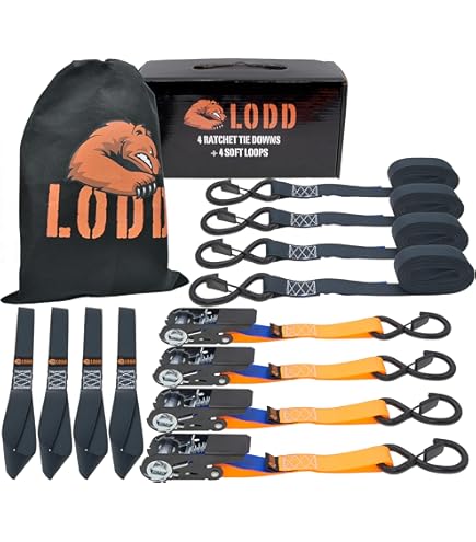 StarLeaparts Spanngurte Mit Ratsche 4m - 1800kg Zugfestigkeit Für Auto & Transport