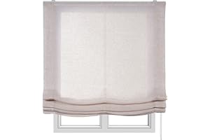 Estores Plegables Premium sin Varillas Estor Plegable Textil translucido en Interior Ventanas y Puertas Cortinas Paqueto con cadeneta STORESDECO Beige Premium 150 x 250 cm