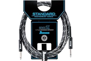 Ibanez SI10-CCT 3 m 2 proste wtyczki standardowy tkany kabel instrumentalny