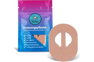 FixTape cinta transpirable para sensor Medtronic Enlite I Parche autoadhesivo cómodo para sensor de glucosa I Amigable con la piel e impermeable en diseños modernos I 7 piezas (Beige)