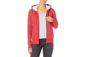 Amazon Essentials Veste à capuche zippée en polaire, doublée de sherpa (disponible en grandes tailles) Femme