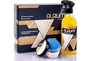 ‎AURUM-PERFORMANCE Aurum-Performance® Auto Reinigungsknete Set mit 500ml Gleitmittel - Autolack Knete lackschonend & effektiv - KFZ Clay Bar Lackknete, Lackreinigungsknete, Lack Autoknete