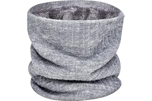 Vancavoo Wąż na szyję dla mężczyzn, zimowy ocieplacz na szyję, męski, na narty, szal kominowy, ocieplacz na szyję, wielofunkcyjny szal typu pętla, szal na twarz, szal z dzianiny, wiatroszczelny