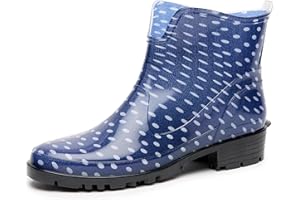 Ladeheid Gummistiefel Damen Kurz Wasserdicht Damenschuhe Elegant und Bequem LA-930