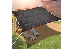 WLBXDRZK Siatka zacieniająca z oczkami, współczynnik cieniowania 70-90%, odporna na promieniowanie UV, do ochrony roślin, szklarni lub hodowli, 2 × 3 m, czarna