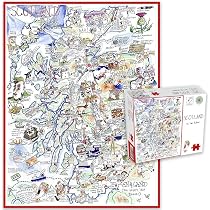Puzzle con mappa comica della Cornovaglia: opera di Tim Bulmer, 1000 pezzi - Italia