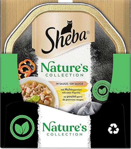 Sheba Fresh Fine Sachet – natvoer voor katten in saus met kip en kalkoen, 12 x (6 x 50 g
