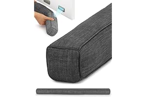 ‎BEAUTISSU Beautissu Magnetischer Zugluftstopper für Türen 90cm – Wärmeschutz & Kälteschutz Türluftstopper mit Magnet Dunkelgrau – Stoff Windstopper Tür Zugluftstopper Fenster Haustür Kältestopper – Levante