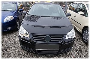 AB-00214 AUTO-BRA kompatibel mit VW Volkswagen Polo 9N3 Bj. 2005-2009 Haubenbra Steinschlagschutz Tuning Bonnet Bra