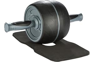 Ultrasport Premium Ab Trainer AB, trainer addominale uso domestico, per allenare muscoli addominali, schiena e spalle, rullo superiore corpo con maniglie gommate, pratico attrezzo sportivo, Nero