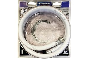 Campingaz 204665 Tuyau Souple à Visser de 1.25m pour Barbecue à Gaz, Blanc