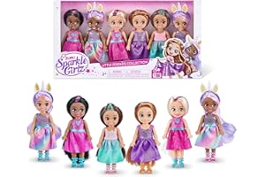 Sparkle Girlz Princess, poupées de Mode à Collectionner, poupées à Habiller de Princesse (Lot de 6), 6 Pack