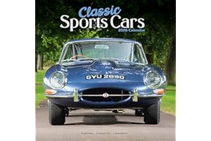 Classic Sports Cars 2026 Calendar | Square Wall Calendar | Car Enthusiast Gift | Plastic Free Packaging | by Avonside Publishing