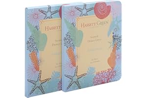 Hassett Green London - Endless Ocean Scented Drawer Liners - Two Pack of 6 Sheets size 600 x 400 mm (Twin Pack)