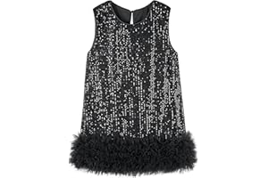Miipat Toddler Girls Dress Sequin Girl Dresses Elegant Princess Kids Dress for Birthday Party Wedding