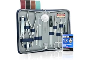 marQus zestaw do manicure i pedicure 12-częściowy – Solingen Germany – w etui z imitacji skóry do pielęgnacji dłoni i stóp