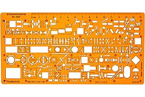 STANDARDGRAPH hydraulique pneumatique Homme-Contrôle de Débit Diagramme dessin symboles de rédaction Pochoir