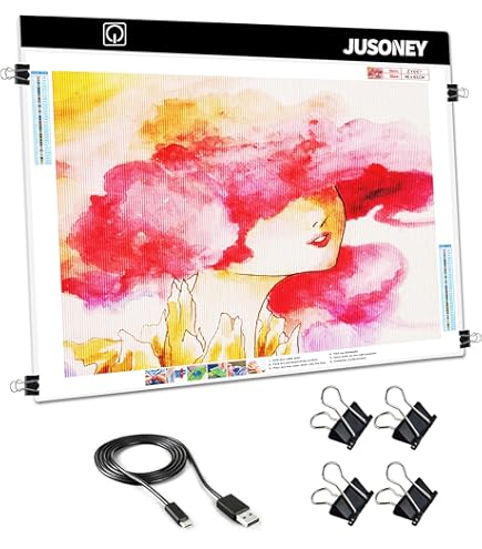 Verlichte A3 LED-tekentablet met USB-voeding