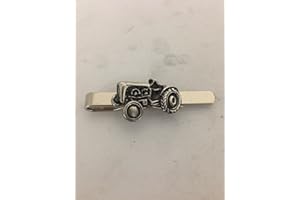 PRIDEINDETAILS Vintage Tractor R169 English Pewter emblem on a Tie Clip (slide) Handmade In Sheffield