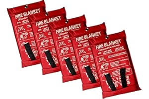 Lonnsaffe Feuerfeste Notfalldecke aus Fiberglas, ideal für Küche, Kamin, Grill, Auto, Camping