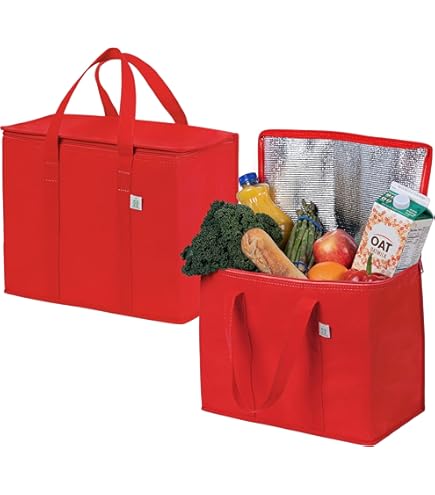 SEMGABO Borsa Isolante per Pizza da Asporto, 35x35x22 CM, Borsa Termica per Consegna Alimenti