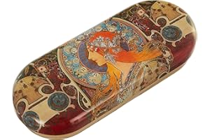 Fridolin Etui na okulary Art Nouveau -Zodiak z metalu, kolorowe, 16 x 6,6 x 2,8 cm