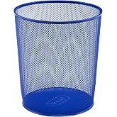 Mas 854 10 lt Metal Tam Perforeli Lacivert &Ccedil;&ouml;p Kovası