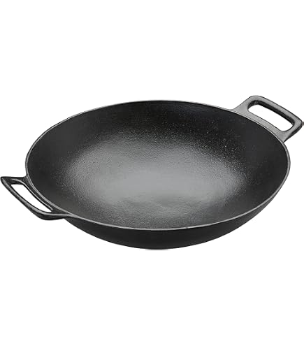 Wok En Fonte Pour Système Barbecue Weber Gourmet Et Enders - 49,2x38,6x14,5 Cm, Pré-assaisoné, Poignées
