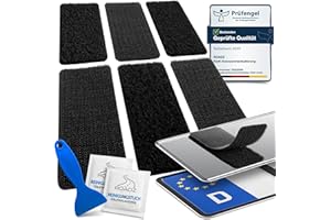 ‎ROADZ ROADZ® Kennzeichenhalter Klett - BOMBENFESTER Halt - Kennzeichenhalter Rahmenlos - wetterfest für Auto & Motorrad 2er-Set - unsichtbare Kennzeichenhalterung für 1 Fahrzeug - Nummernschildhalterung