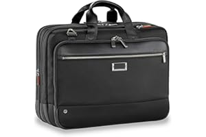 Briggs & Riley Atwork - Valigetta espandibile grande, 44 cm, 24,5 litri, colore: Nero