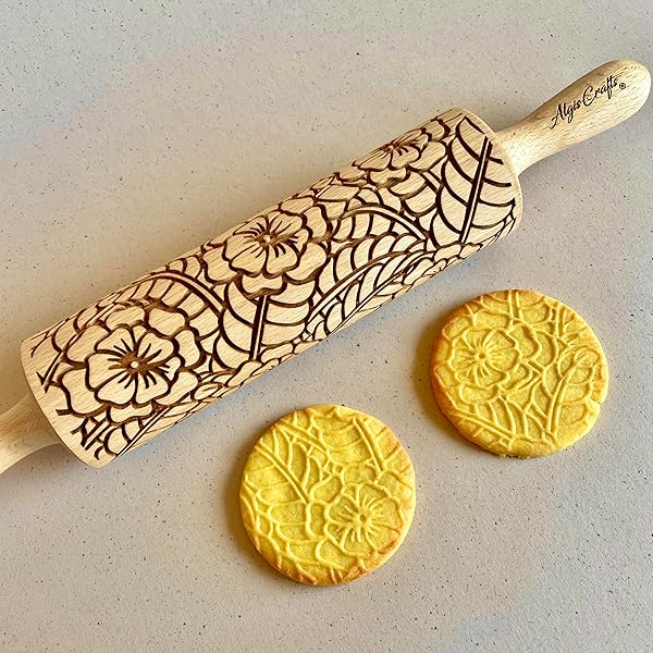 Mini Rouleaux Bois 14cm Lot 10 Cuisine DIY Rouleaux à Pâtisserie Bois Mini - Lot De 10 - 14.2cm Cuisine Enfants DIY Rouleau à Pâtisserie Plastique