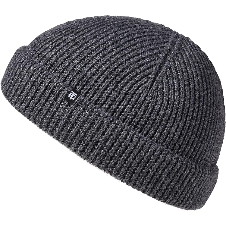 Unisex Retro Trawler Winter Beanie Hat, Bord Roulé
