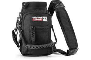 Wild Wolf Outfitters - Portaborraccia per borracce da 907,2 g (32 oz), per trasportare/proteggere/isolare, portaborraccia militare con 2 tasche e tracolla imbottita regolabile