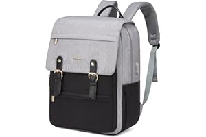 LOVEVOOK Plecak na laptopa, portfel, vintage, podróżny, plecak na komputer, damski, modny, 43,2 cm, plecak podręczny, torba nauczycielska do pracy