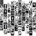 Rousrie Paper Aesthetic Black & White Wall Collage Kit For Bedroom, Study Room Walls Size:4.00X6.00 Inches (Set Of 63 Wall Decor Stickers Poster) Self-Adesive Poster, Home Decor Accessories