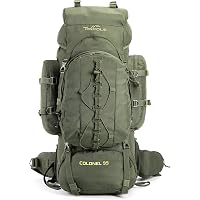 Tripole Colonel 95 Litres Rucksack + Detachable Day Pack, Army Green
